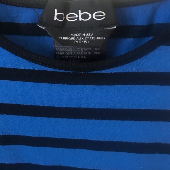 BEBE blue striped tank - Picture 2 of 3